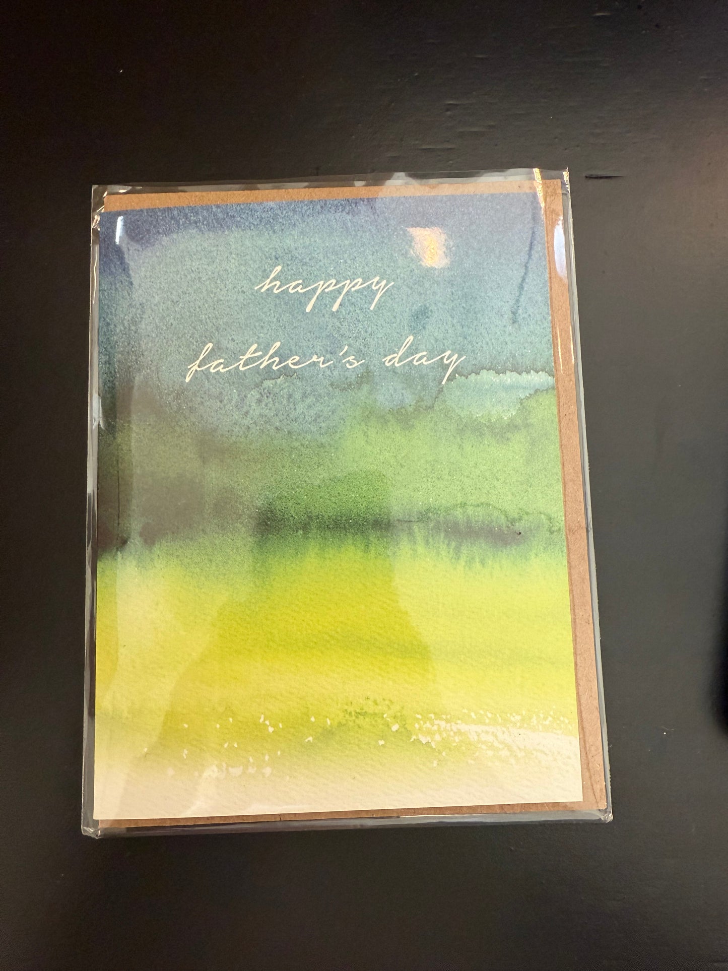 'Happy Father's Day' Card (green/blue)