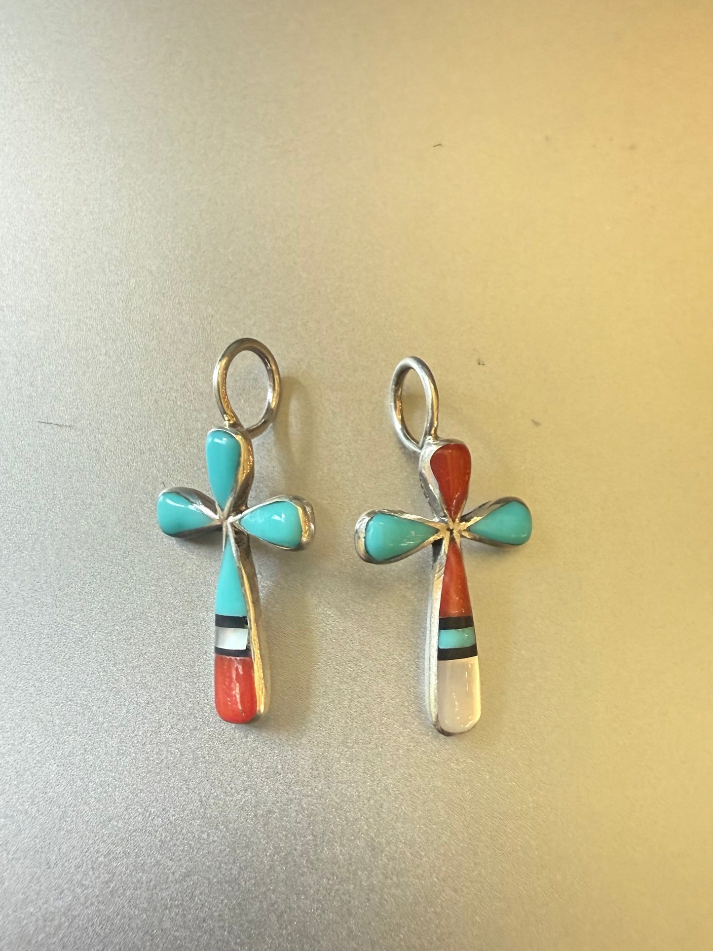 Zuni - Kristina Bowannie - Cross Pendant