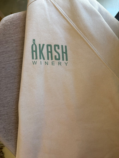 Akash Winery Cream Seal Crewneck (teal and white)